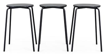 25. A set of three Jonas Bohlin 'Palett' stools.