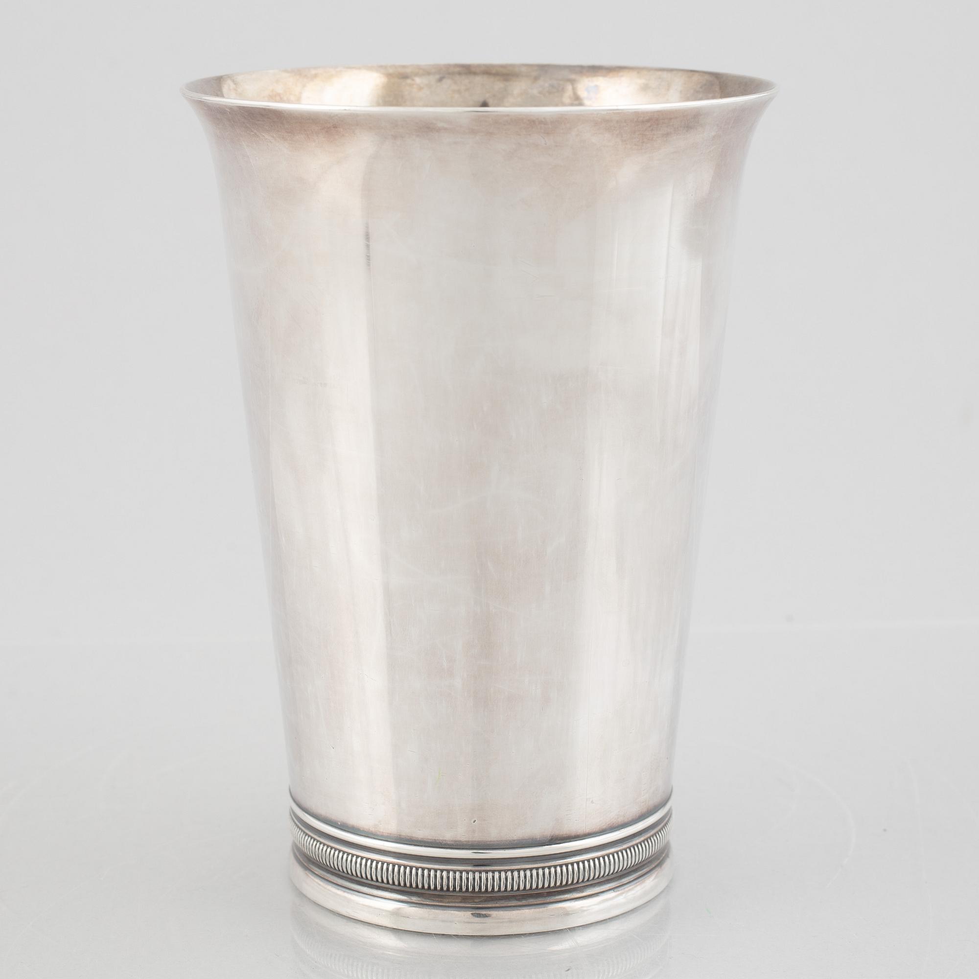 Just Andersen, a silver beaker, GAB, Stockholm 1931.