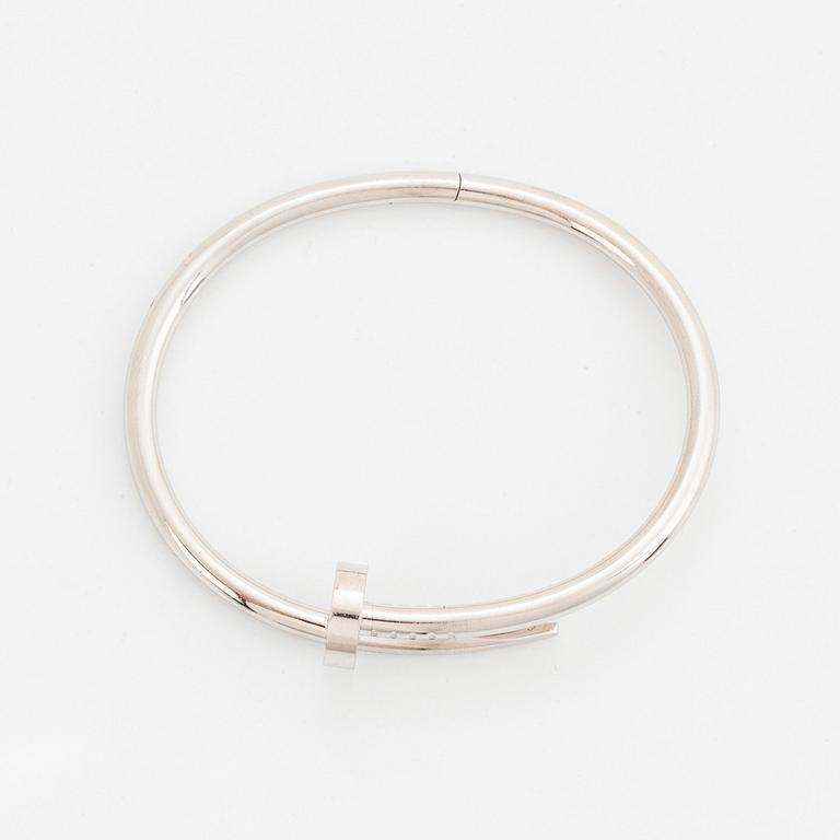 A Cartier "Juste en Clou" bracelet in 18K white gold.