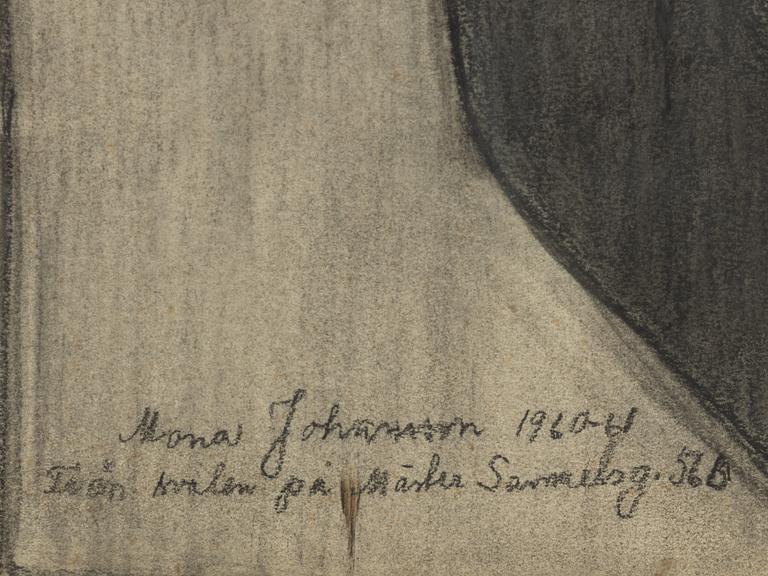 Mona Johansson, choal/pencil, signed and dated 1960-61.