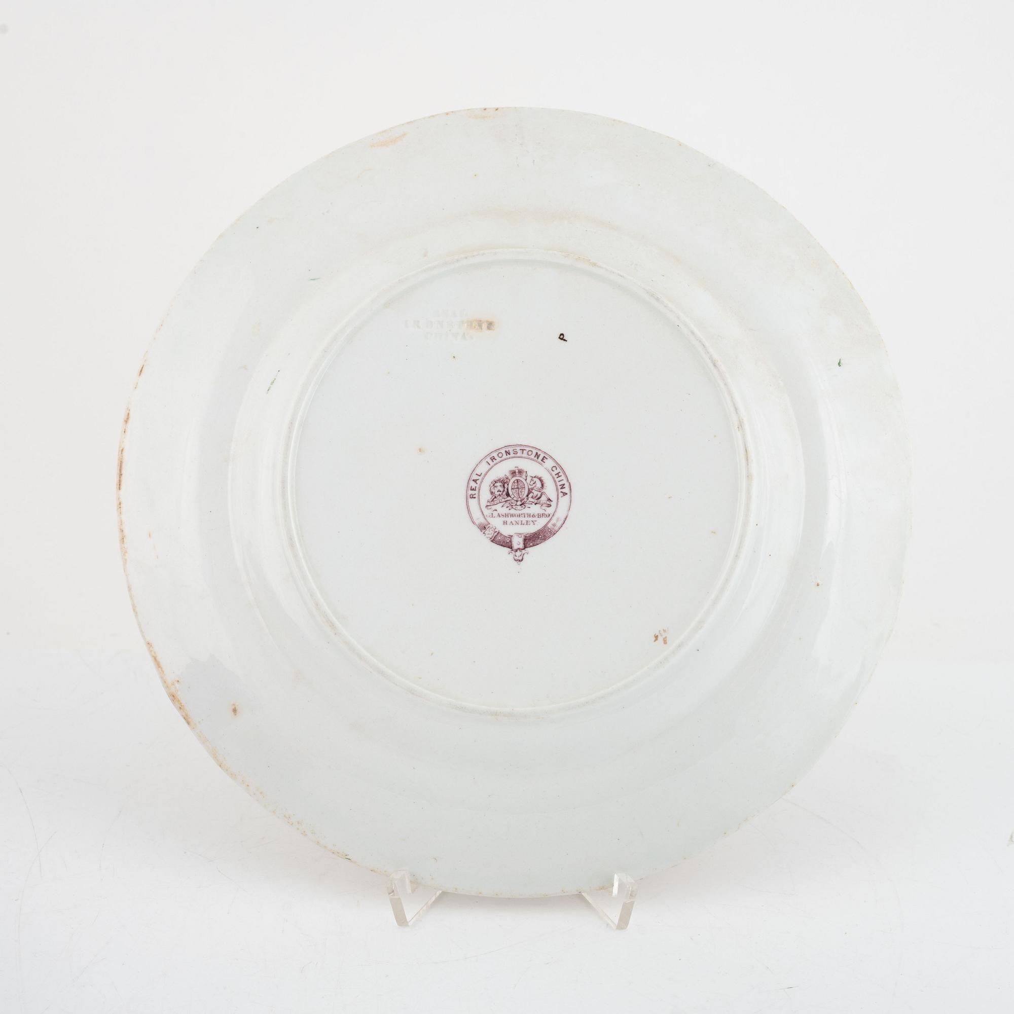 Plates, a pair, Glashworth & Bros, England, 19th century.
