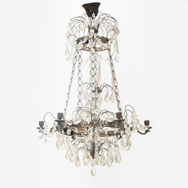 A Gustavian style chandelier, 20th Century.