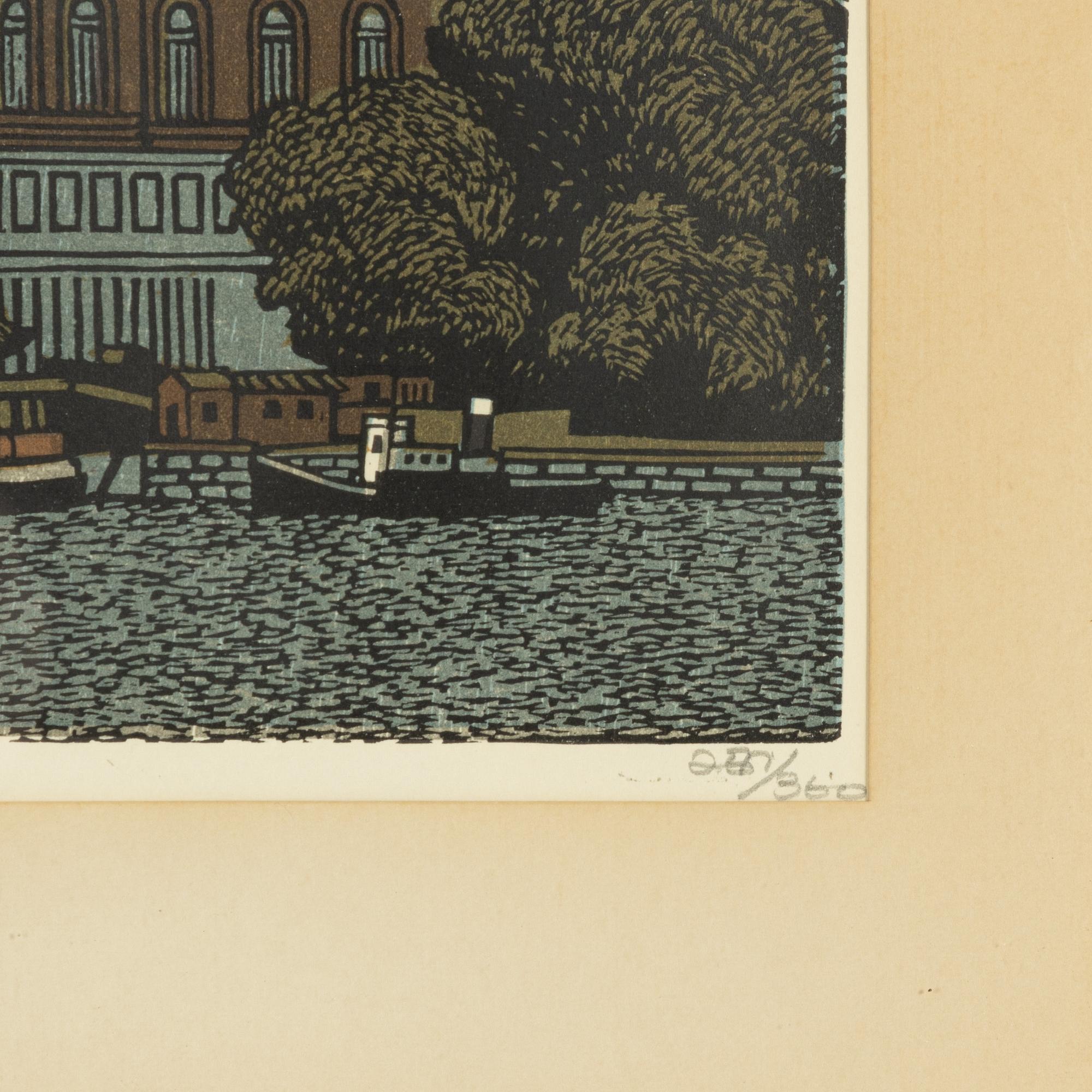 Svenolov Ehrén, Vy mot Skeppsbron, Stockholm.