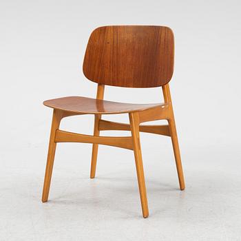 Børge Mogensen, a model '155' teak chair, Denmark, 1950's.
