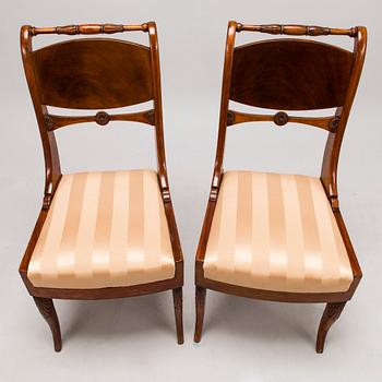 A PAIR OF CHAIRS, late empire, Russia, first half of 19th Century.