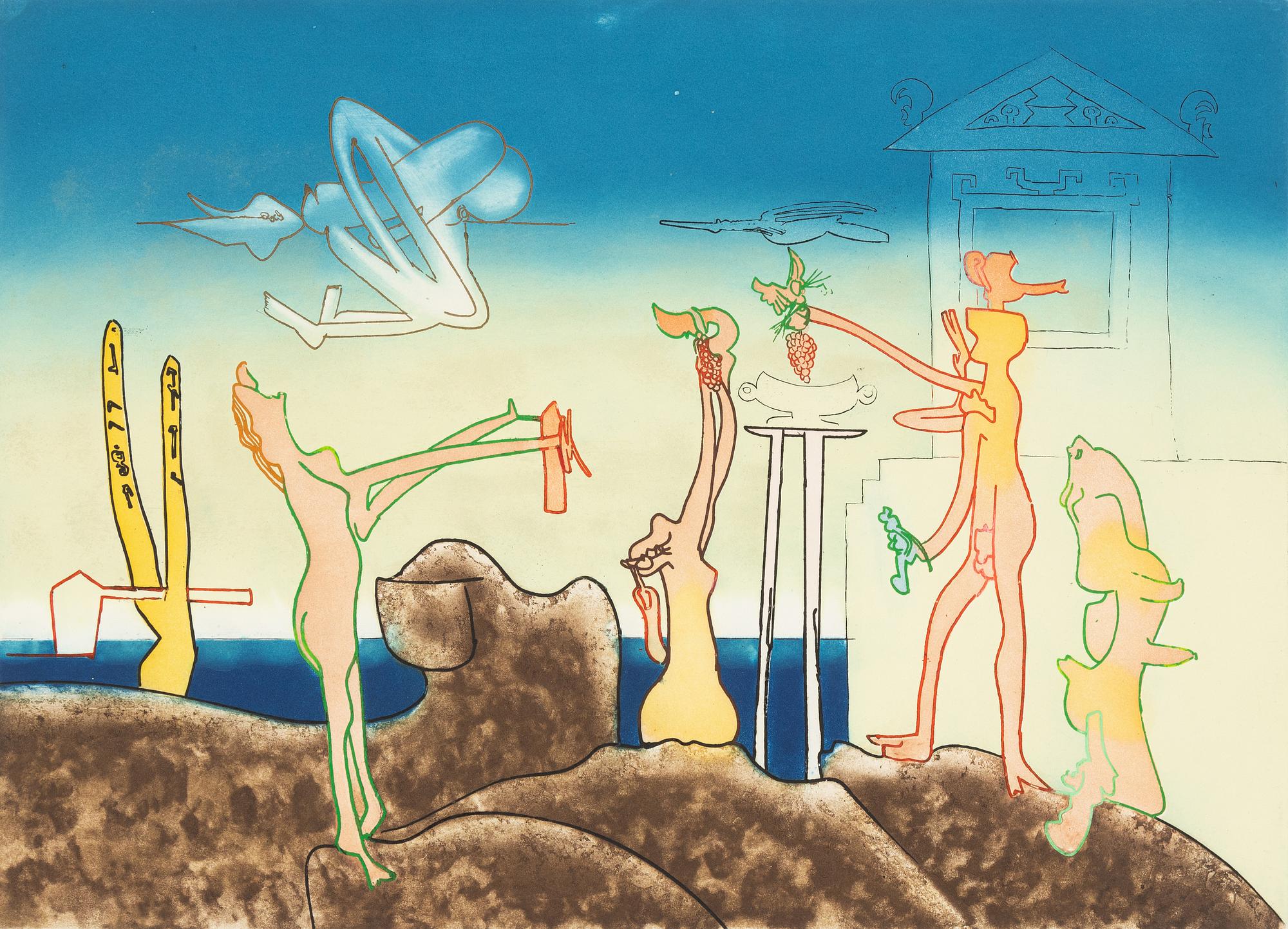 Roberto Matta, From: "L'arc, obscure des heures",