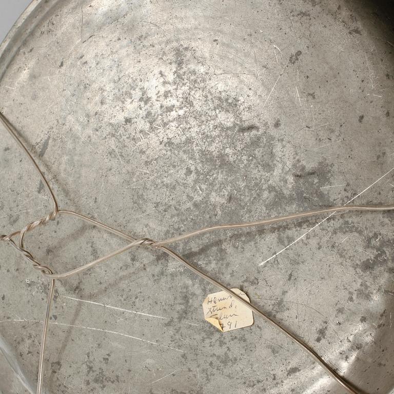 TALLRIKAR, tenn, 8 st, bl.a Erik Magnus Hammarstrand, Falun, 1700-talets slut/ 1800-talets början.