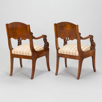Nojatuolipari, Biedermeier, 1820-40-luku.