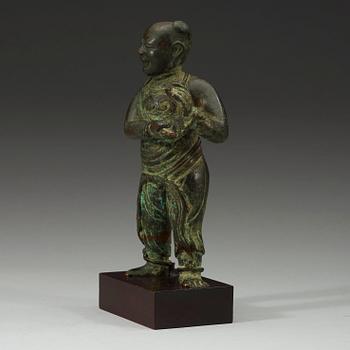 A bronze figurine. Ming dynasty (1368-1644).