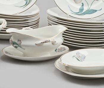 SERVIS, 54 delar, porslin, Gustavsberg, 1900-talets början.