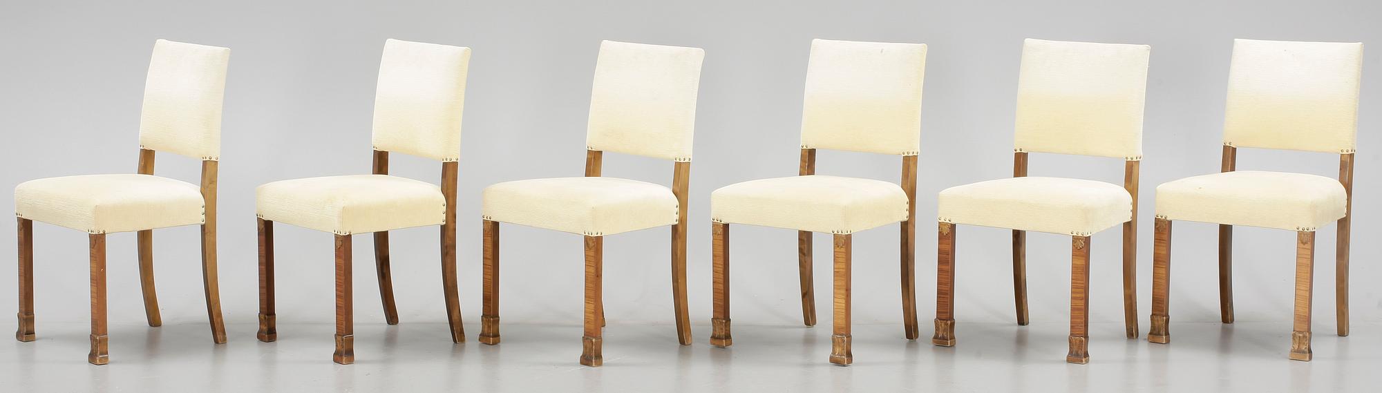 STOLAR, 6 st, art deco, 1900-talets andra kvartal.