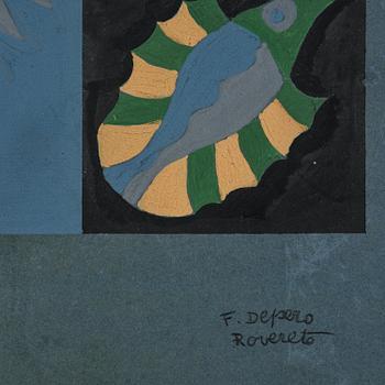 Fortunato Depero, "Composizione di tre pesci".