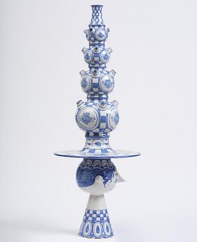 Björn Wiinblad, an imposing ceramic sculpture, Denmark, signed and dated 1971.