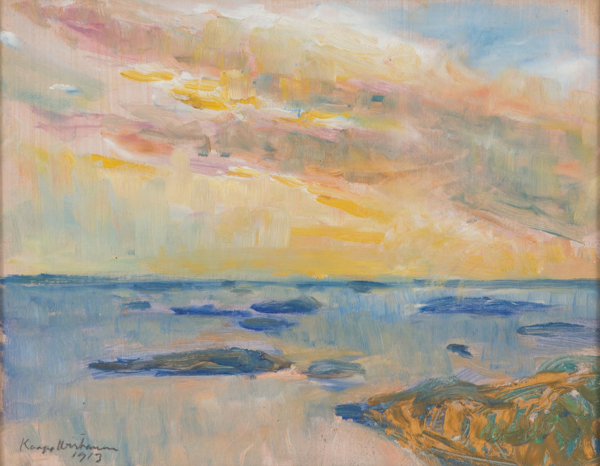 Kaapo Wirtanen, oil on board, signed and dated 1913.