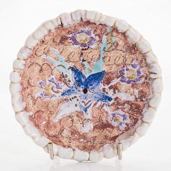 Birger Kaipiainen, väggrelief, stengods, signerad BK.