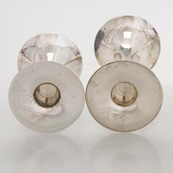 Tapio Wirkkala, Ljusstakar, 2 par, silver, "Trumpetti", Kultakeskus , Tavastehus 2001, 2016 och 2017.