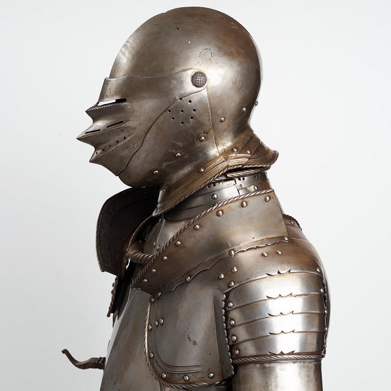 A German metal armour, composite, mid 1500's and later.