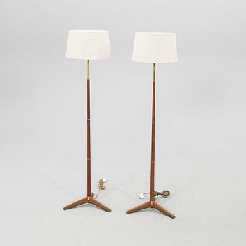 Golvlampor ett par, "MAE97", Möllers Armatur Eskilstuna, 1950-tal.