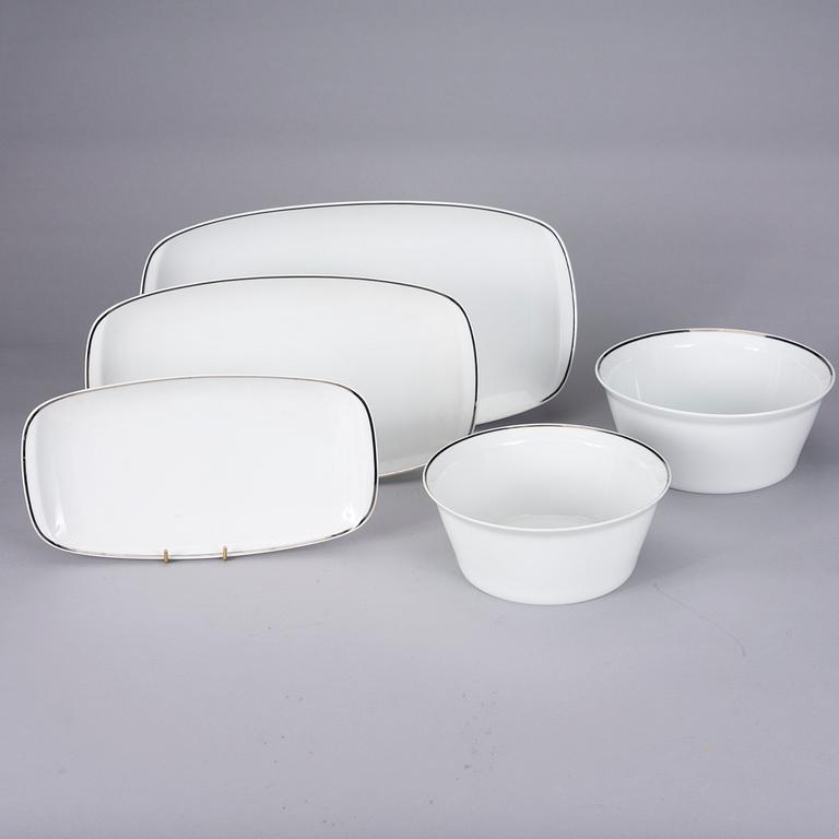 SERVIS, 67 delar, porslin, Rosenthal "Studio-linie". 1980-tal.
