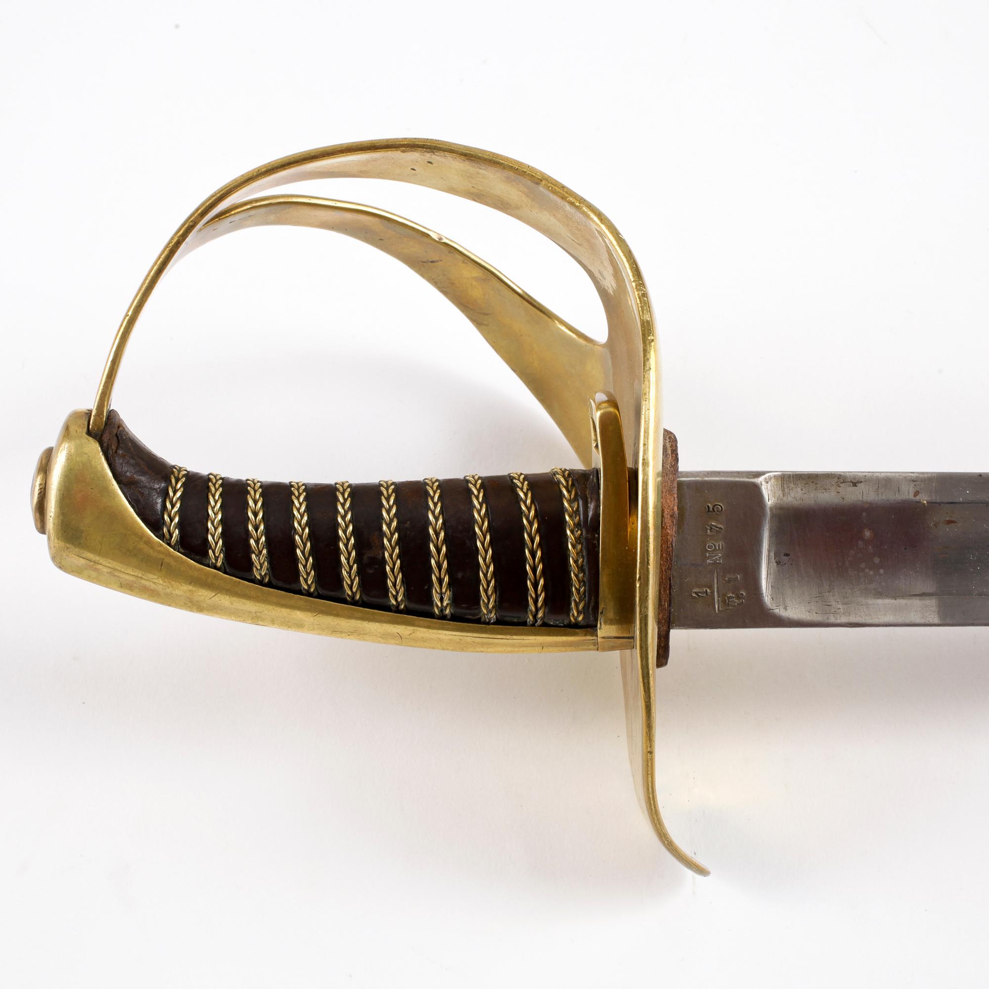 SABEL, m/1854, kavalleriet, Sverige.