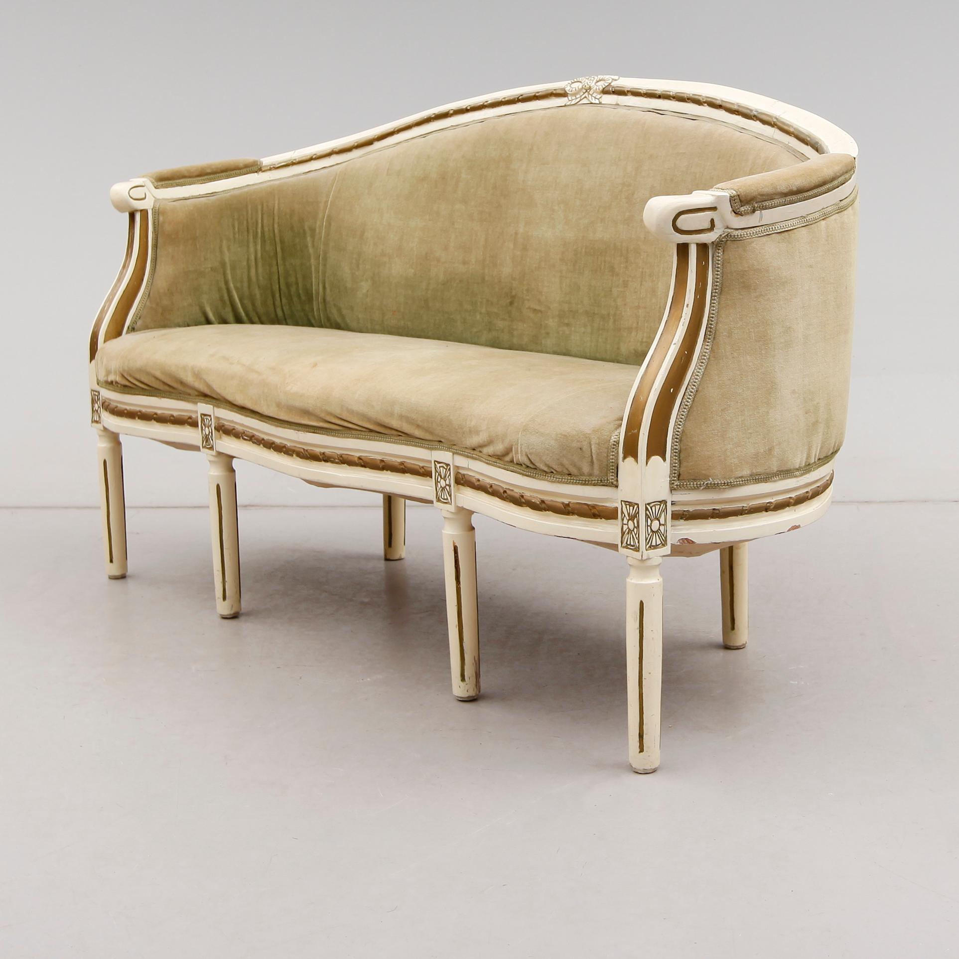 SOFFA, gustaviansk stil, 1900-talets första hälft.