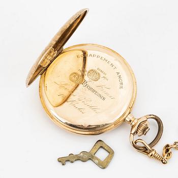 Le Parc, pocket watch, hunter, 50 mm.