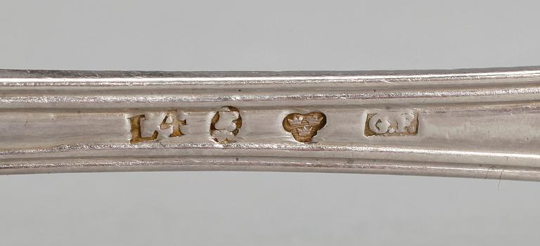 ALLIANSSKEDAR, 3 silver, Gustaf Folcker, Stockholm, 1841. Totalvikt ca 132 gram.