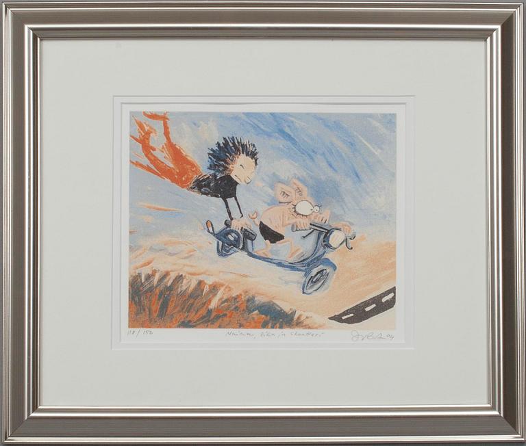 JUBA TUOMOLA, litografia, signeerattu ja päivätty -04, numeroitu 118/150.