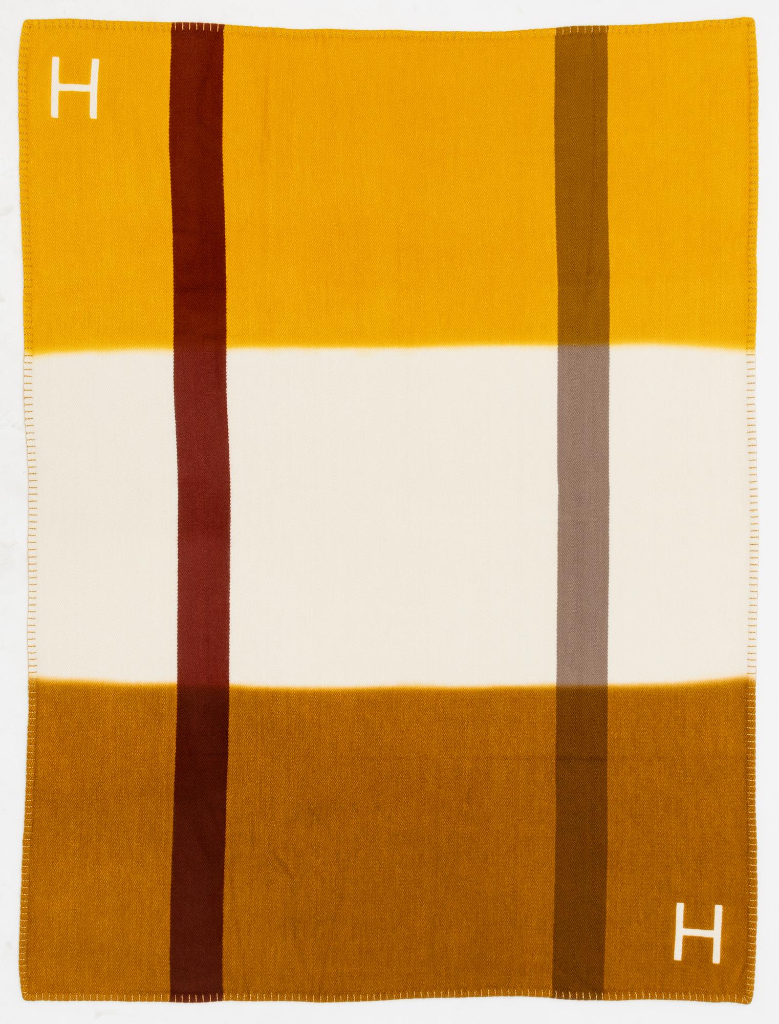 Hermès, blanket, "Plaid Tisse Main H Dye".