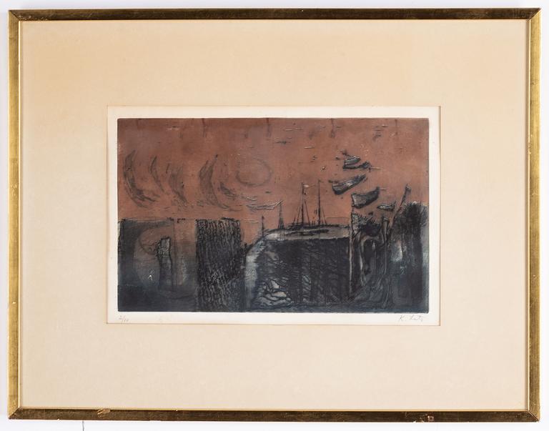 Karin Luts, etching, signed and numbered 2/10.