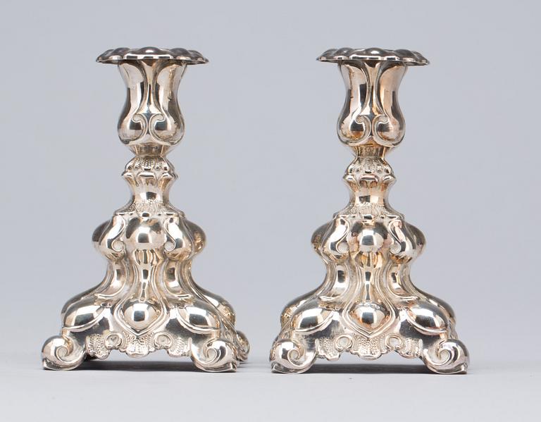 LJUSSTAKAR, silver. Svedboms guldsmeds Ab, Vetlanda 1958.