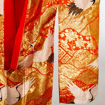 A 20th century Japanese wedding kimono.