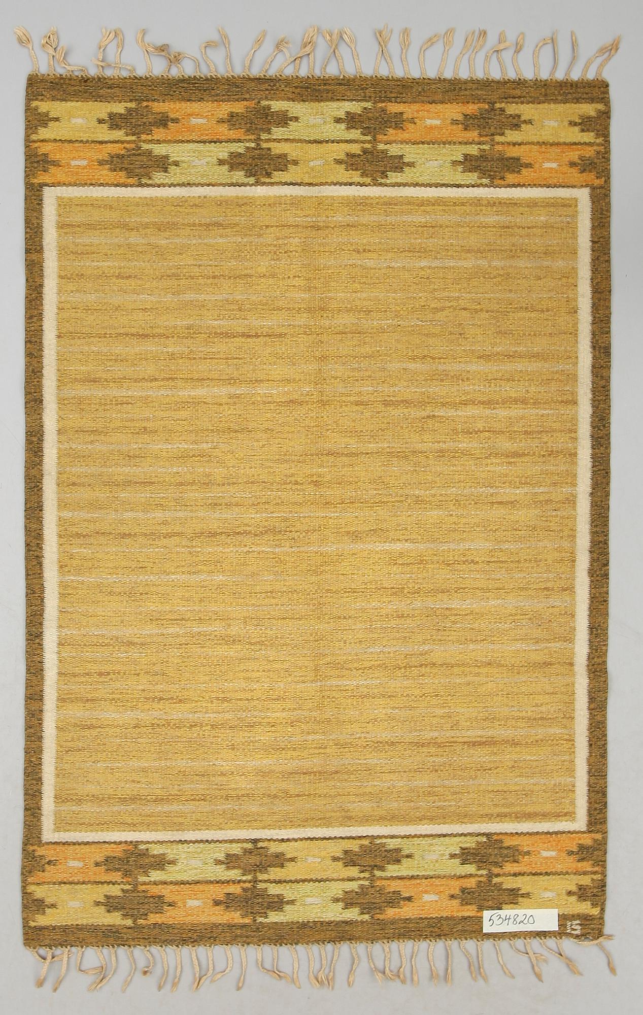 MATTA, rölakan, Ingegerd Silow, signerad IS. Ca 200 x 135 cm.