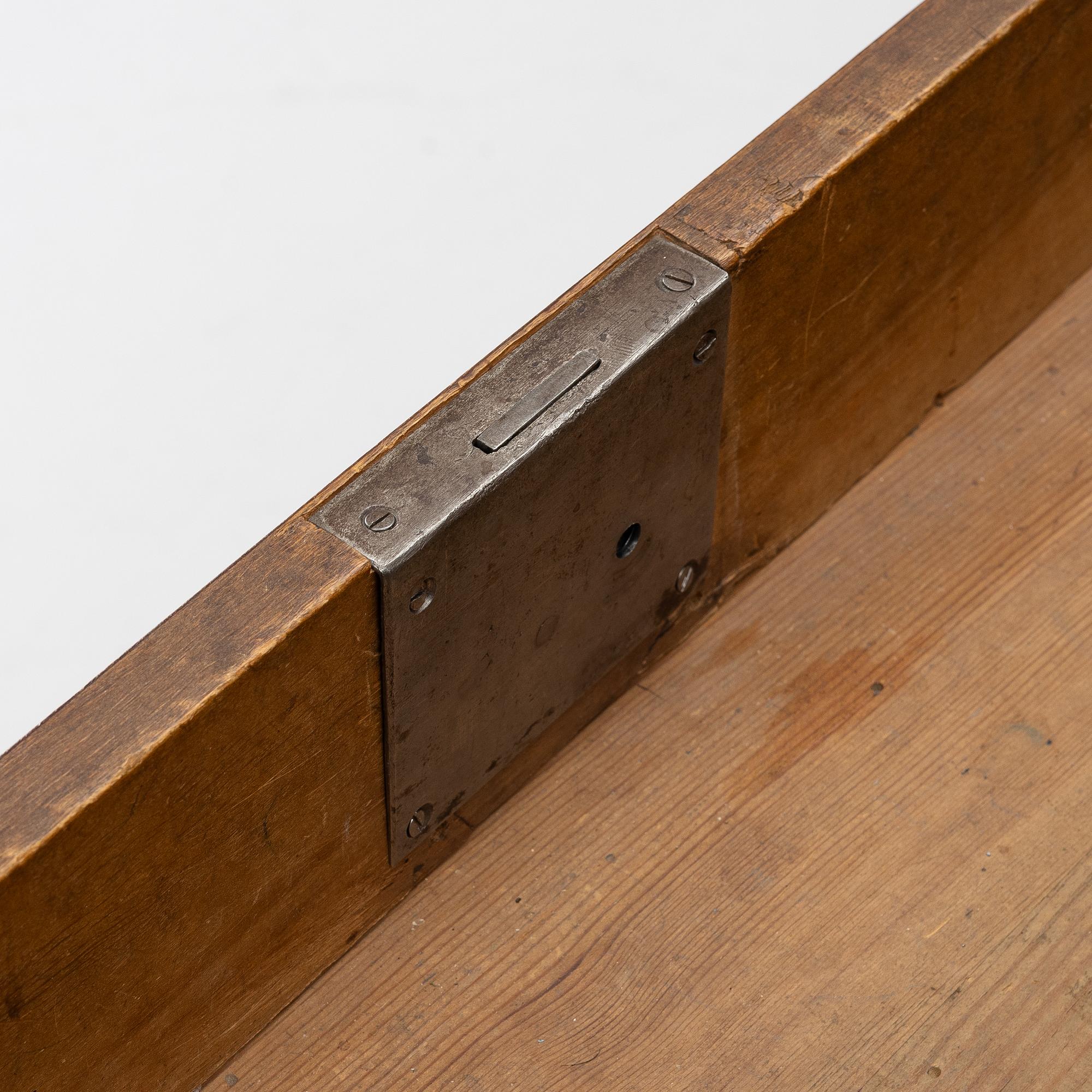 A Swedish Empire mahogany desk, first part 19th century.