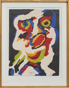 KAREL APPEL, carborundumetsning, signerad  och numrerad 65/75.
