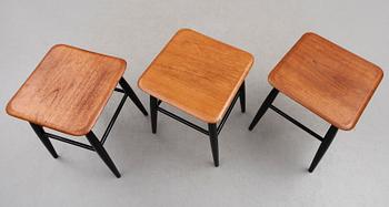 PALLAR, 3 st, "Fanett", Ilmari Tapiovaara, Edsbyverken, 1960-tal.