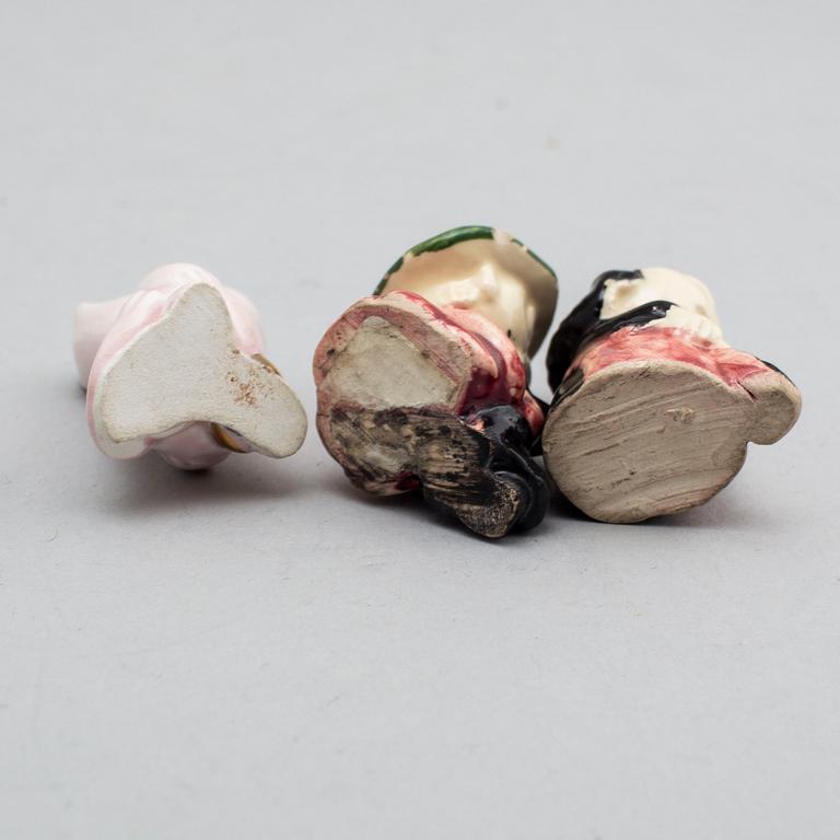 SIGNE HAMMARSTEN-JANSSON, muminfigurer 9 st, keramik, Arabia 1950-tal.