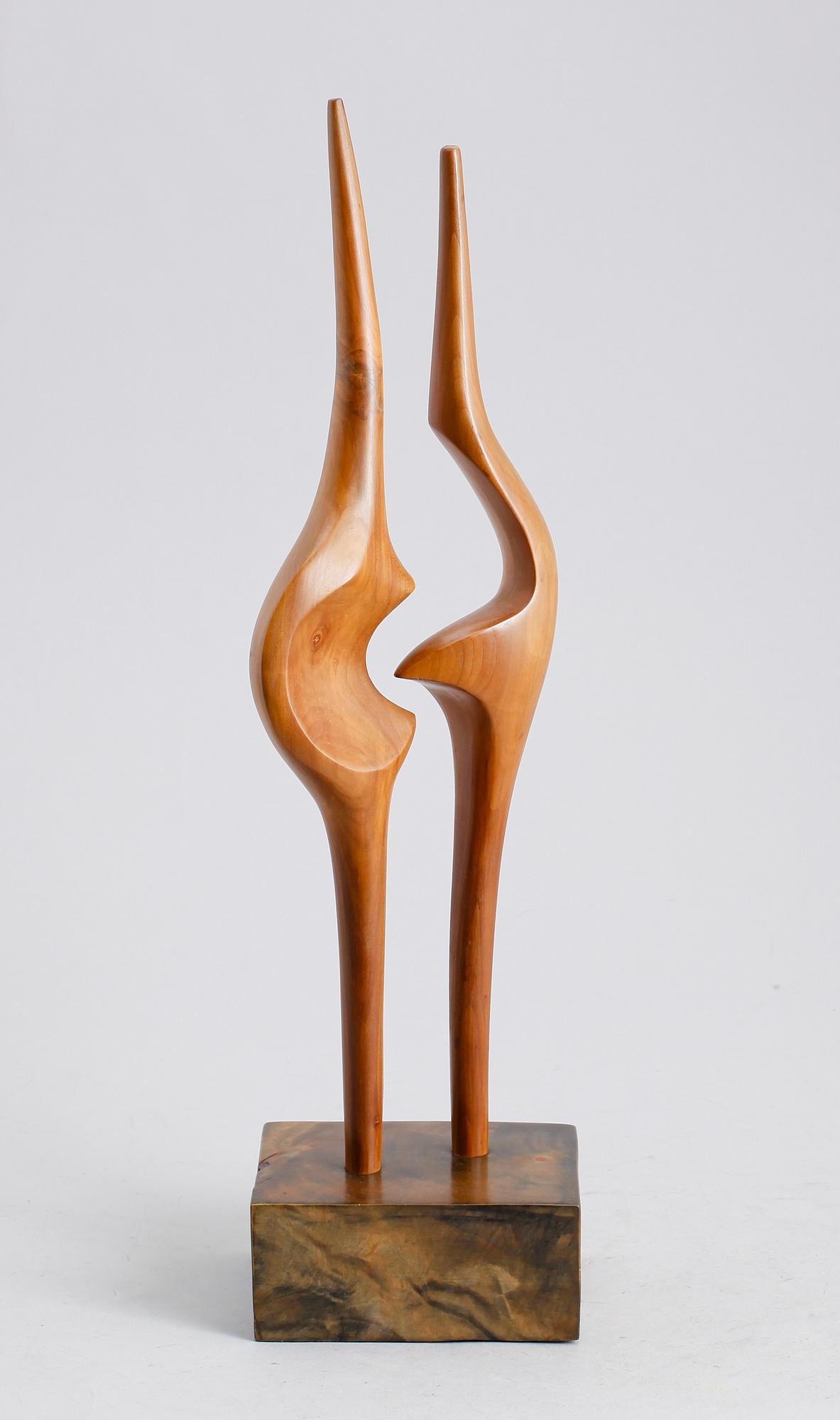 BO FJAESTAD, skulptur, trä, signerad och daterad-73.