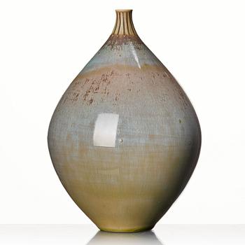 Stig Lindberg, a stoneware vase, Gustavsberg studio, Sweden 1961.
