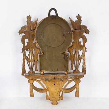 A late Gustavian wall clock by Per Henrik Beurling (master in Stockholm 1783-1806).