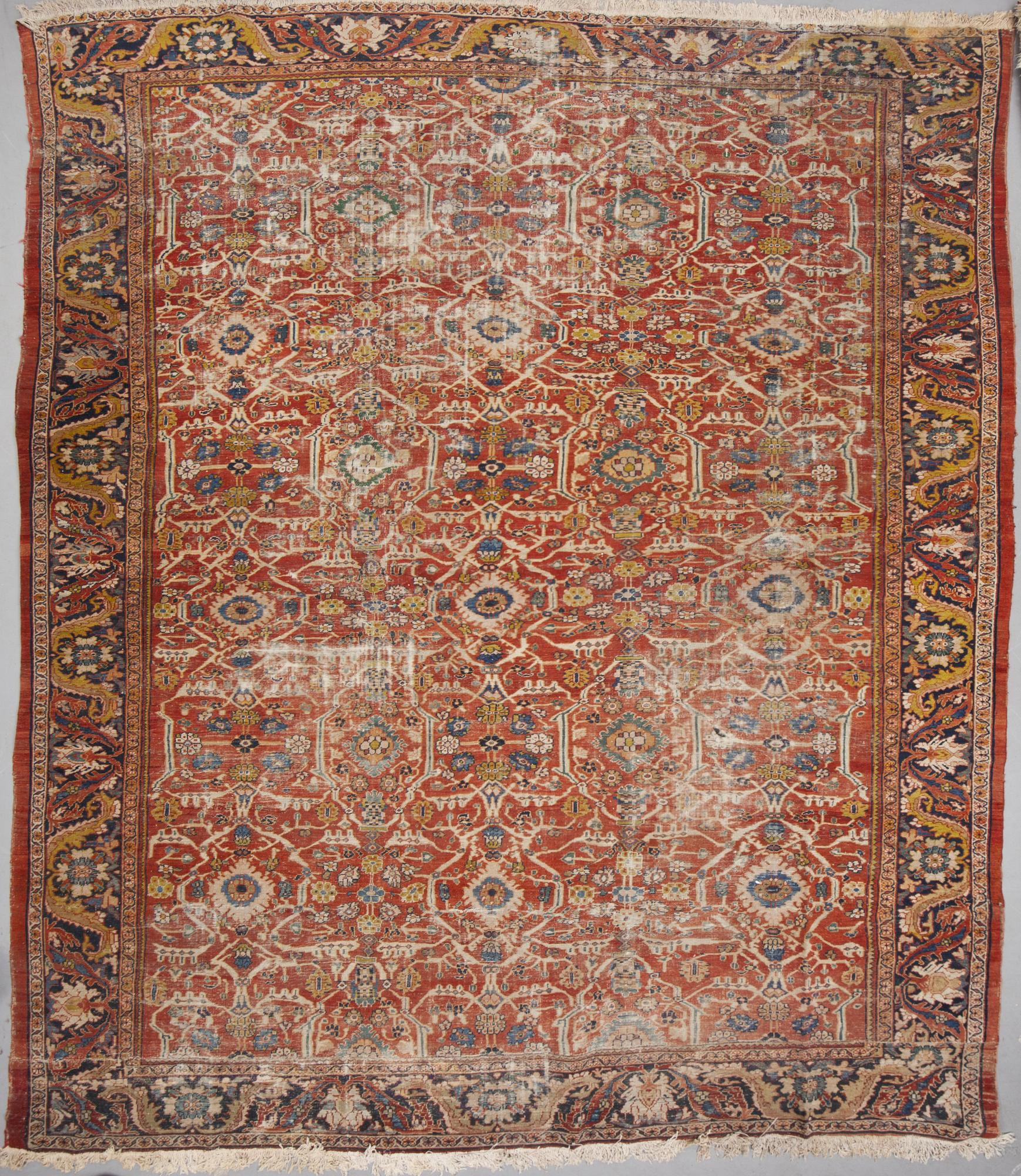 Matta, antik Ziegler Mahal, ca 479 x 386 cm.