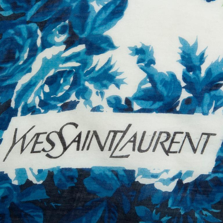 YVES SAINT LAURENT, a cotton shawl.