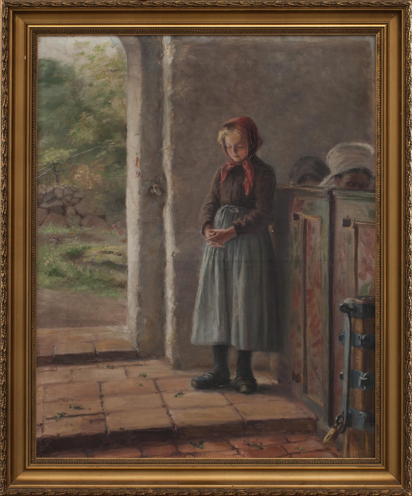 EMILIA LÖNBLAD, olja på duk. Osignerad.