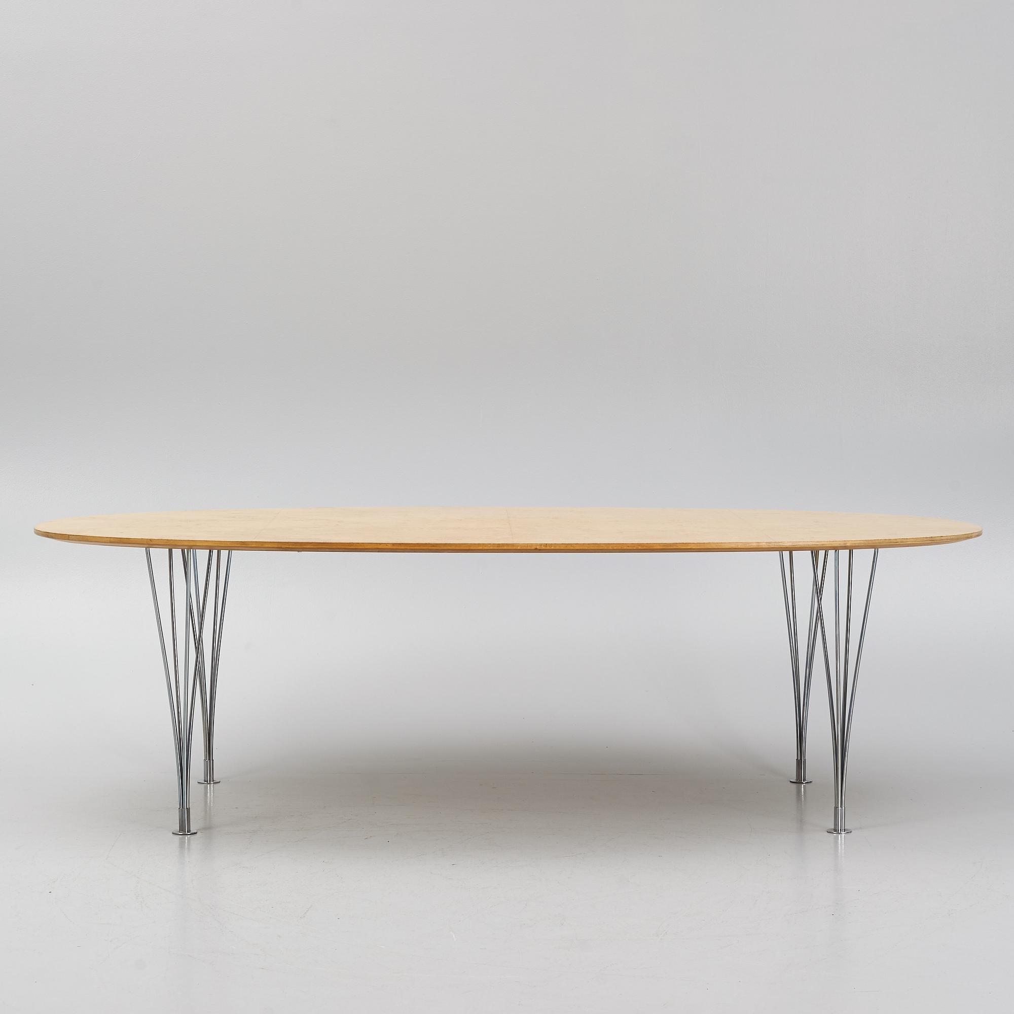 Bruno Mathsson & Piet Hein, a "Superellips" dining table Mathsson International.