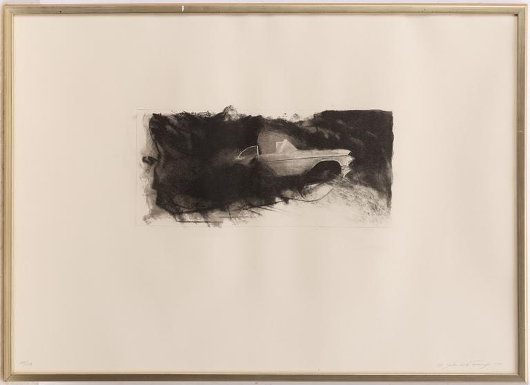 John-E Franzén, 4 lithographs from the suite “The White Cadillac”.