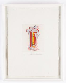 John Chamberlain, färgetsning & serigrafi, 3 st, signerade 4/27.