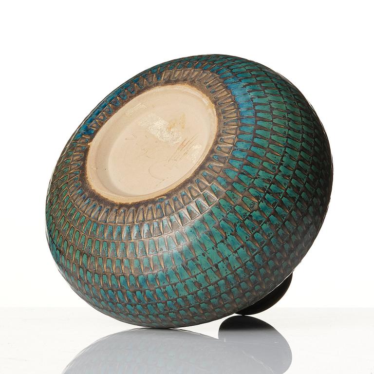 Stig Lindberg, a stoneware vase, Gustavsberg studio, Sweden 1963.