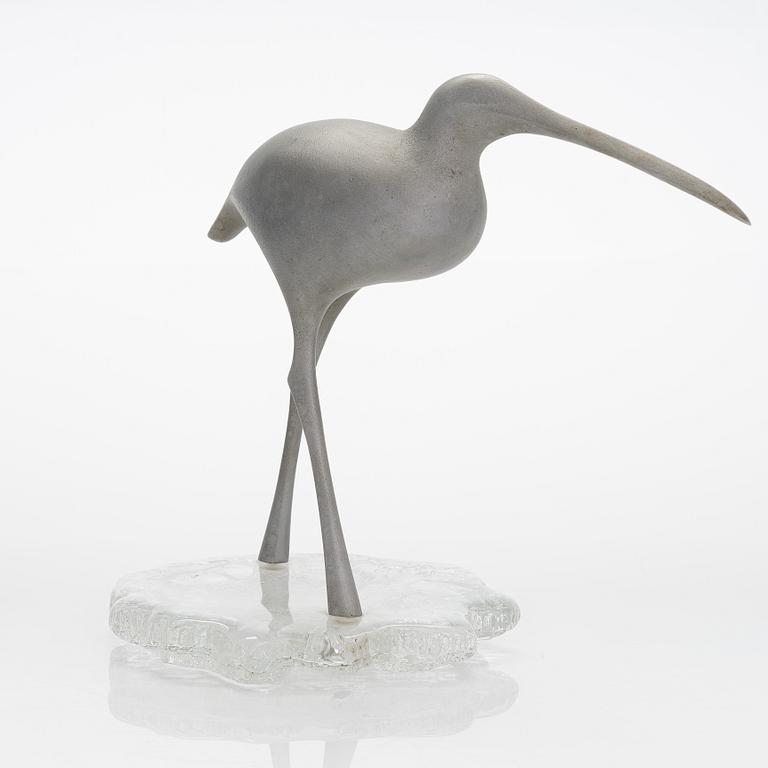 Tapio Wirkkala, skulptur, "Suokurppa" (Beckasin),  TW 513, signerad och stämplad.