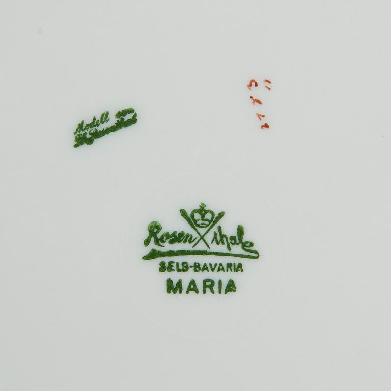 A 36-piece porcelain service 'MAria', Rosenthal Germany.
