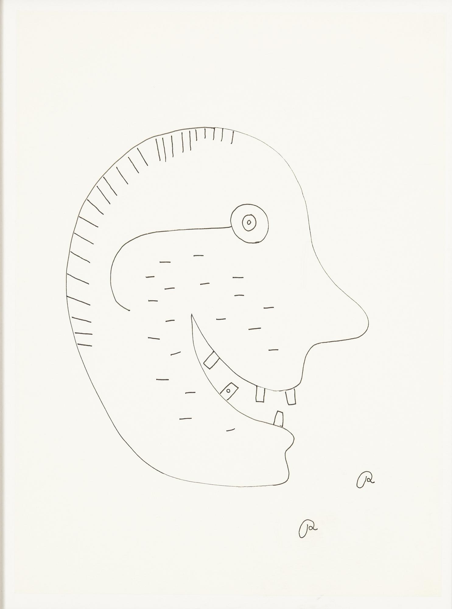 Roger Risberg, indian ink drawing, signed. Executed in 2008.